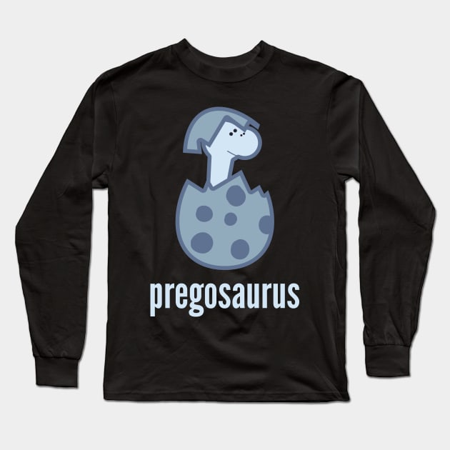 Pregosaurus Shirt - Baby Dinosaur T-Shirts Long Sleeve T-Shirt by DoggyStyles